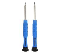 QUARKZMAN 2 mini destornilladores tipo Y de 0,6 mm y 3 mm de longitud, para reparación de electrodomésticos pequeños, color azul.