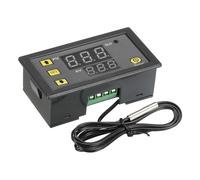 QUARKZMAN 2 Pack W-3230 10A DC 24V Controlador Digital De Temperatura LED Termostato Interruptor De Control De Calefacción Y Refrigeración Para Nevera Invernadero Granja