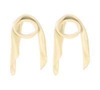 QUARKZMAN 2 Pañuelos Cuadrados De Satén Para Mujer Pañuelo De Seda Unicolor Accesorios Para Bolso Banda Para El Cabello Pañuelos Ligeros De Moda, Beige