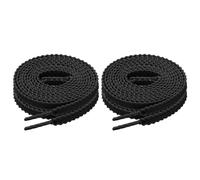 QUARKZMAN 2 Pares De Cordones Planos Para Zapatos 63 Pulgadas Cordones Atléticos Planos Para Zapatos Deportivos Running Senderismo Entrenamiento Deportivo Hombres Mujeres Negro