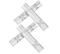 QUARKZMAN 2 Pares De Mordazas De Tornillo De Banco De Aluminio De 6" Con Almohadillas Blandas De Goma Magnéticas Tipo V Coberturas Duraderas Kit Protector De Tornillos De Banco Plateado