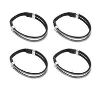 QUARKZMAN 2 Pares De Tirantes Para Zapatos De Tacón Altos Tirantes Elásticos Desmontables Para Mujeres Sandalias De Tacón Alto Zapatillas Zapatos Holgados Anti-Holgados Negro Rhinestone