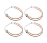 QUARKZMAN 2 Pares De Tirantes Para Zapatos De Tacón Altos Tirantes Elásticos Desmontables Para Mujeres Zapatos De Tacón Sandalias Pantuflas Zapatos Sueltos Anti-Sueltos Rosa Rhinestone