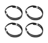 QUARKZMAN 2 Pares De Tirantes Para Zapatos De Tacón Tirantes Elásticos Desmontables Para Mujeres Zapatos De Tacón Sandalias Pantuflas Zapatos Holgados Anti-Holgados Negro Rhinestone Negro