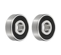 QUARKZMAN 2 Pcs 103210-2RS Rodamientos Bolas No Estándar 10mm Diámetro Interno x 32mm Diámetro Externo x 10mm Grosor Rodamientos De Acero Cromado Con Doble Sello De Goma.