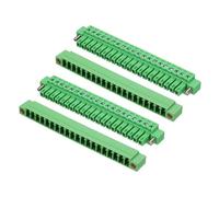 QUARKZMAN 2 Pcs Bloque De Terminales Con Tornillos Conector De 20 Pines 3.81mm Componente Electrónico Enchufable 300V 8A Con Conector Warp Para Panel De Tomacorriente Montaje De Circuito