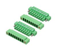 QUARKZMAN 2 Pcs Bloque De Terminales De Tornillo Conector 8 Pines 3.81mm Enchufable Componente Electrónico Electrónico 300V 8A Con Conector Warp Para Panel Enchufe Montaje En Placa Circuito