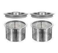 QUARKZMAN 2 Pcs Colador Y Tapón para Fregadero con Mango 2.6" x 3" x 2