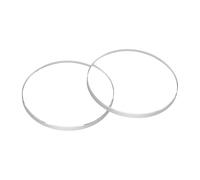 QUARKZMAN 2 Pcs de Lente de Cristal de Reloj 18.5Mm Dia 1.2Mm Borde Biselado Plano Redondo Cristal Ultra-Claro para Caras de Reloj para Reparación de Reloj