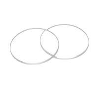 QUARKZMAN 2 Pcs de Lente de Cristal de Reloj 21.5Mm Diámetro 1.2Mm Borde Biselado Plano Redondo Cristal Ultra-Claro para Caras de Reloj, Lentes de Espejo de Dial de Repuestos