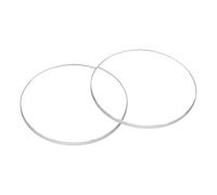 QUARKZMAN 2 Pcs de Lente de Cristal de Reloj 27.5Mm Dia 1.0Mm Borde Biselado Plano Redondo Cristales de Reloj de Vidrio Ultra-Claro para Repuesto de Espejo de Esfera de Reloj