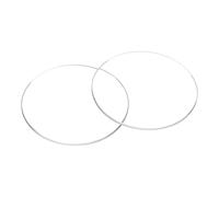 QUARKZMAN 2 Pcs de Lente de Cristal de Reloj 39.5Mm Dia 1.2Mm Borde Biselado Plano Redondo Cristal Ultra-Claro para Caras de Reloj, Lente de Cristal de Espejo de Dial Pcs de Repuestos