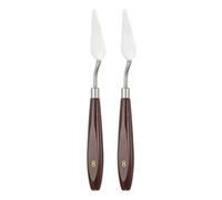 QUARKZMAN 2 Pcs Espátula De Pintura Herramienta 2.09 X 0.75 Rojo/Plateado