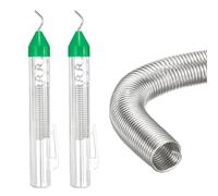 QUARKZMAN 2 Pcs Estaño Con Núcleo De Resina 15g Cada Uno Placas De Circuito | Alambre De Estaño Con Flux De 2mm De Diámetro, Alambre De Estaño Portátil Rohs, Para Soldadura Eléctrica