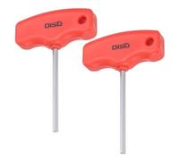 QUARKZMAN 2 pcs Llave Hexagonal con Mango en T 4mm Métrica Llave de Tubo Interior Llaves de Hexágono para Herramienta de Reparación de Automóviles y Mantenimiento del Hogar