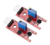 QUARKZMAN 2 Pcs Micrófono Sensor de Sonido KY-038 Módulo de Detección de Voz Módulo de Detección de Sonido para Interruptor Activado por Voz