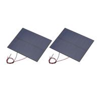 QUARKZMAN 2 Pcs Paneles Solares Mini 5V 1.15W 230mA, Pequeño Panel Solar Policristalino Con 2 Cables Para Kits De Materiales De Juguetes Eléctricos DIY Cargador, 100.8mm x 82.5mm