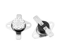 QUARKZMAN 2 Pcs Termostato KSD301 45°C/113°F 16A Normalmente Abierto N.O Ajustable Disco Instantáneo Interruptor De Temperatura Para Microondas Horno Cafetera Material Baquelita