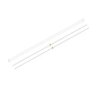 QUARKZMAN 2 Pcs Tornillo Avance Tr4X1 1000mm Con Tuercas Latón (Paso 1mm, 1 Entrada, Avance 1mm), Barra Tornillo Acero Inox 304 Piezas Actualización Con Tubo Embalaje Plástico, Plateado