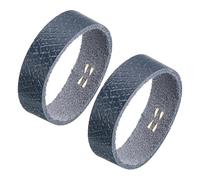QUARKZMAN 2 Pcs Trabillas para Cinturón de Cuero 2.2cm de Ancho, Soporte de Correa para Cinturón, Anillo de Cuero para Cinturones de Trinquete de Vestir, Azul Oscuro, 7.5cm x 1cm