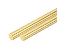 QUARKZMAN 2 Pcs Varilla Redonda Maciza De Latón De 5/16" (8mm) De Diámetro, 4" (102mm) De Longitud H62 Varilla De Latón Para Torno Para DIY Industria Construcción Artesanías