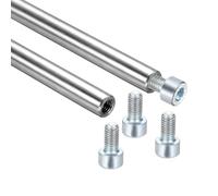 QUARKZMAN 2 Pcs Varillas Guía Lineales De Movimiento, 8mmx550mm Varillas De Acero Lineales Huecas 304 Acero Inoxidable Con Espárragos Roscados Internos Y Tornillos Para Impresora 3D Y