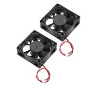 QUARKZMAN 2 Pcs Ventilador De Enfriamiento Sin Escobillas DC12V 0.45A 70x70x25mm 2Pin 2Wire Alta Velocidad Silencioso Para Impresora 3D Caja De Computadora Equipo 3000-4600RPM