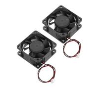 QUARKZMAN 2 Pcs Ventilador De Enfriamiento Sin Escobillas DC12V 0.48A 60x60x25mm 2Pin 2Cable Alta Velocidad Silencioso Para Impresora 3D Caja De Computadora Equipo 3000-4600RPM