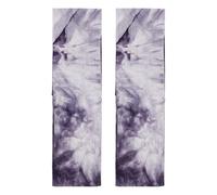 QUARKZMAN 2 Pezzi Fascie Per Capelli Tie Dye, Fascia Elastica Atletica Per Capelli Tennis Fascia Antiscivolo Per Donne Uomini Palestra Corsa Yoga Sport, Viaggio Allenamento, Viola Scuro