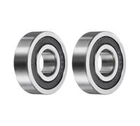 QUARKZMAN 2 Piezas 153711-2RS Rodamientos De Bolas 15mm Diámetro Interno | No Estándar, 37mm Diámetro Externo x 11mm Grosor, Rodamientos Doble Sello De Goma, Acero Cromado