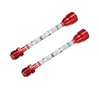 QUARKZMAN 2 Piezas 20cm/8" Varilla de Extensión de Pistola de Pintura sin Aire de Aleación de Aluminio Anticorrosión Roja para Pulverizador de Pintura sin Aire