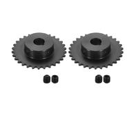 QUARKZMAN 2 Piezas #35 Piñón De Cadena Con Rodillos 3/4" Diámetro Interior 30 Dientes Acero Al Carbono C45 Piñón ANSI #35 Agujero Redondo Con Tornillos De Fijación Para Cadena ISO 06C