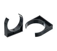 QUARKZMAN 2 Piezas Abrazaderas de Tubo de Agua de Pvc Hebillas Negro | en Forma de U para Mangueras, Soporte de Tubo de Riego para 110Mm de Diámetro Exterior, Colgador de Manguera