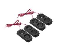 QUARKZMAN 2 Piezas Altavoz Doble Mini de 5 Vatios 8 Ohmios Altavoz de Gama Completa Portátil Móvil Máquina Publicitaria con Conector de Cable de Terminal Interfaz Separadora para Pequeños