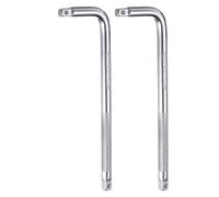 QUARKZMAN 2 Piezas Barra De Extensión En Forma De L Para Trinquete 1/4" 6" De Largo Acero Aleado 40CR Barra De Extensión Llave De Vaso Para Tuercas De Eje Reparación De Equipos Mecánicos