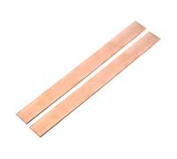 QUARKZMAN 2 Piezas Barra Plana De Cobre 8" X 1", Grosor 5/64" Para Sistemas De Puesta A Tierra Y Proyectos Arquitectónicos