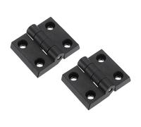 QUARKZMAN 2 Piezas Bisagra Torsión 60x50x10mm Bisagras Nylon Ajustables Control Posición Bisagras Cierre Automático Para Puertas Con Agujero 7mm Para Caja Electrónicos Muebles Color Negro