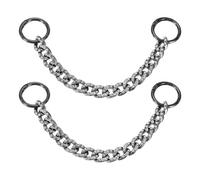 QUARKZMAN 2 Piezas Cadenas De abalorios Para Zapatos Con Brillantes, abalorios De Rhinestone Para Sandalias Accesorios Para Zapatos Para Mujeres Hombres Favores De Fiesta Zuecos Jeans (Gris)
