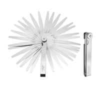 QUARKZMAN 2 Piezas Calibre De Espesores Métrico 0.03-1mm 32 Láminas Juego De Calibres Cónicos 100mm 3CR13 Acero Inoxidable Herramienta De Medición De Holguras Para Reparación Bujía