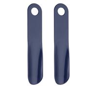 QUARKZMAN 2 Piezas Calzador 19cm Mango Recto Plástico Ayudante Para Calzar De Metal Para Mujeres Hombres Adultos Personas Mayores Botas Azul Oscuro