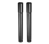 QUARKZMAN 2 Piezas Casquillo Impacto Profundo 6 Puntos 1/2" Empuje 17mm Casquillo Métrico 7.7" (195mm) Extra Largo Tratado Térmicamente Acero 45# Para Reparación De Tuercas.