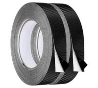 QUARKZMAN 2 Piezas Cinta Agarre De Goma, 1 Pulgada X 33 Pies Cinta Anti-deslizante Con Textura Adhesivo Impermeable Cintas De Agarre No Abrasivas Para Herramientas DIY, Escalones.