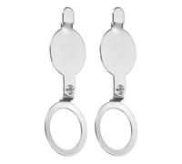 QUARKZMAN 2 Piezas Cubierta Para Mirilla, OD 18.5mm ID 14mm Cubierta Para Visor De Puerta Mirilla Privacidad Seguridad Metal Para Mirillas Casa Oficina Hotel Viaje Apartamento Plateado