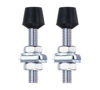 QUARKZMAN 2 Piezas De Abrazaderas De Palanca Con Cabezal De Goma, Conjunto De Tornillos M8x60mm De Acero Al Carbono Para Cajas, Gabinetes, Puertas Con 4 Piezas De Tornillos Y Arandelas.