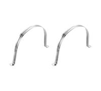 QUARKZMAN 2 Piezas de Abrazaderas de Tubo Rígido, 200mm (7.87") 201 Acero Inoxidable 2 Orificios Soporte en Forma de U para Tubo Abrazaderas de Tubo para Fijar Cable de Tubo