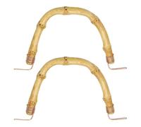 QUARKZMAN 2 Piezas De Asa De Tetera De Bambú En Forma De U Con Alambre De Cobre Para Teteras De Cerámica Y Barro Con Separación De 13-15 Cm Accesorios Para Teteras Dorado