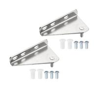 QUARKZMAN 2 Piezas De Bisagras De Puerta De Congelador De Acero Inoxidable De Reemplazo, Bisagra De Columna Externa, Distancia Del Eje Izquierdo 1.38" Para Refrigerador Con Tornillos Y Buje