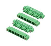 QUARKZMAN 2 Piezas De Bloque De Terminales Con Tornillos Conector De 10 Pines 3.81mm Componente Electrónico Enchufable 300V 8A Con Conector Warp Para Panel De Toma Montaje