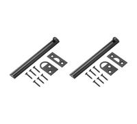 QUARKZMAN 2 Piezas De Cerrojo De Superficie De Latón Sólido De 6", Cerradura De Seguridad Oculta Para Puertas Con Tornillos, Cerradura Para Puertas Francesas De Armario O Empotradas