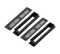 QUARKZMAN 2 Piezas De Cubiertas De Ventilación Para Puertas, 6.5 X 1.3 Pulgadas (L X A) Rejilla De Ventilación De Dos Caras Rejilla De Aluminio Anticorrosión Para Gabinete Cocina Baño